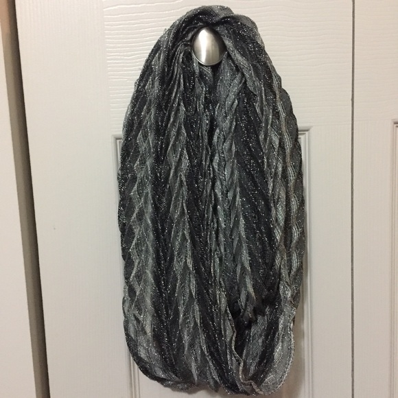 Dress Barn Grey Infinity Scarf - Picture 1 of 4